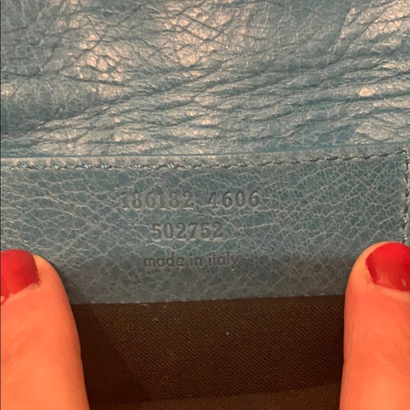 BALENCIAGA Giant Envelope Clutch Teal - Picture 4 of 8